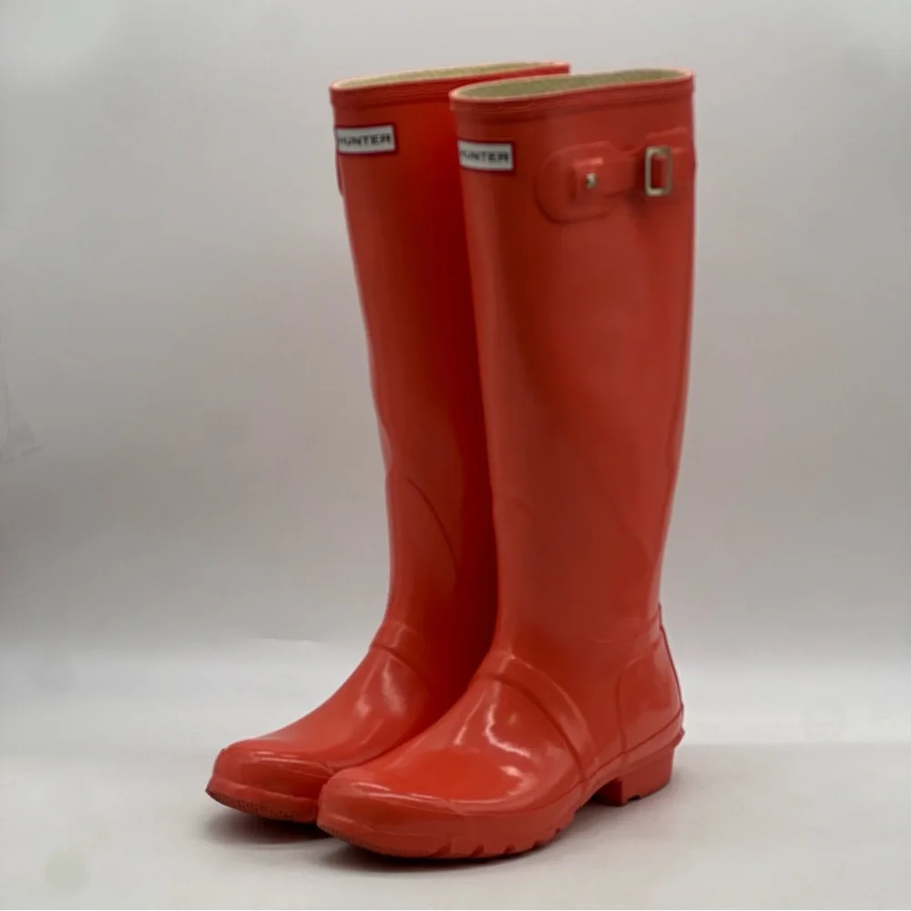 Hunter Original Gloss Boots. Size 9